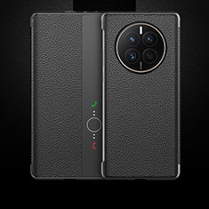 Coque Portefeuille Livre Cuir Etui Clapet QK3 pour Huawei Mate 50 Noir