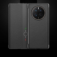 Coque Portefeuille Livre Cuir Etui Clapet QK3 pour Huawei Mate 50E Noir