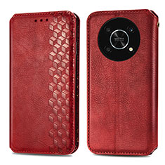 Coque Portefeuille Livre Cuir Etui Clapet S01D pour Huawei Enjoy 50 Pro Rouge