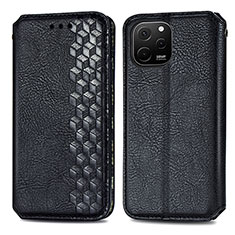 Coque Portefeuille Livre Cuir Etui Clapet S01D pour Huawei Enjoy 50z Noir