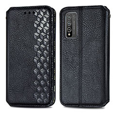 Coque Portefeuille Livre Cuir Etui Clapet S01D pour Huawei Honor 10X Lite Noir