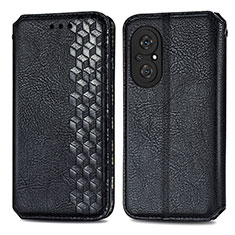 Coque Portefeuille Livre Cuir Etui Clapet S01D pour Huawei Honor 50 SE 5G Noir