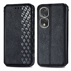 Coque Portefeuille Livre Cuir Etui Clapet S01D pour Huawei Honor 80 Pro Flat 5G Noir