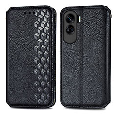 Coque Portefeuille Livre Cuir Etui Clapet S01D pour Huawei Honor 90 Lite 5G Noir