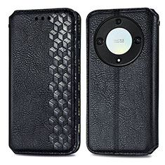 Coque Portefeuille Livre Cuir Etui Clapet S01D pour Huawei Honor Magic5 Lite 5G Noir