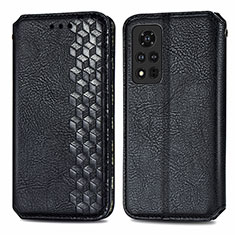 Coque Portefeuille Livre Cuir Etui Clapet S01D pour Huawei Honor V40 5G Noir