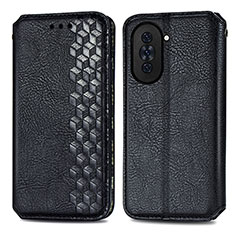 Coque Portefeuille Livre Cuir Etui Clapet S01D pour Huawei Nova 10 Noir