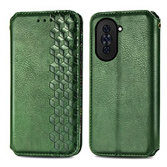 Coque Portefeuille Livre Cuir Etui Clapet S01D pour Huawei Nova 10 Pro Vert