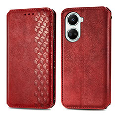 Coque Portefeuille Livre Cuir Etui Clapet S01D pour Huawei Nova 10 SE Rouge