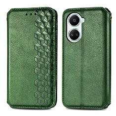 Coque Portefeuille Livre Cuir Etui Clapet S01D pour Huawei Nova 10 SE Vert