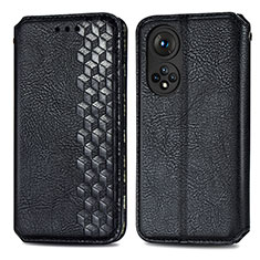 Coque Portefeuille Livre Cuir Etui Clapet S01D pour Huawei Nova 9 Noir