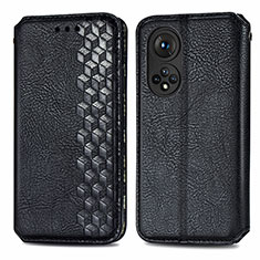 Coque Portefeuille Livre Cuir Etui Clapet S01D pour Huawei Nova 9 Pro Noir