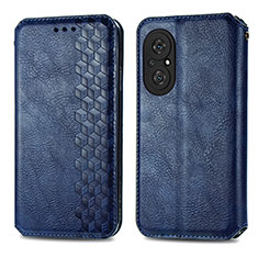 Coque Portefeuille Livre Cuir Etui Clapet S01D pour Huawei Nova 9 SE Bleu