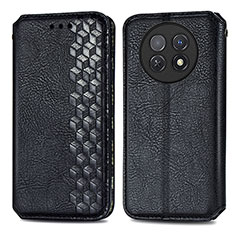 Coque Portefeuille Livre Cuir Etui Clapet S01D pour Huawei Nova Y91 Noir