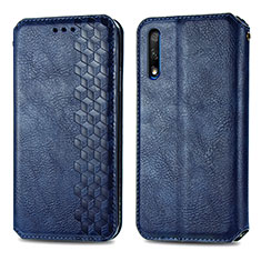 Coque Portefeuille Livre Cuir Etui Clapet S01D pour Huawei P Smart Z (2019) Bleu