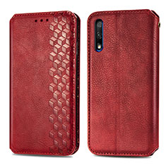 Coque Portefeuille Livre Cuir Etui Clapet S01D pour Huawei P Smart Z (2019) Rouge