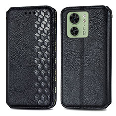 Coque Portefeuille Livre Cuir Etui Clapet S01D pour Motorola Moto Edge (2023) 5G Noir