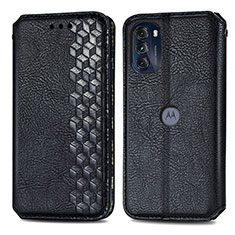 Coque Portefeuille Livre Cuir Etui Clapet S01D pour Motorola Moto G 5G (2022) Noir