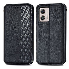 Coque Portefeuille Livre Cuir Etui Clapet S01D pour Motorola Moto G53 5G Noir