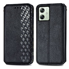 Coque Portefeuille Livre Cuir Etui Clapet S01D pour Motorola Moto G54 5G Noir