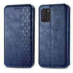 Coque Portefeuille Livre Cuir Etui Clapet S01D pour Nokia G100 Bleu