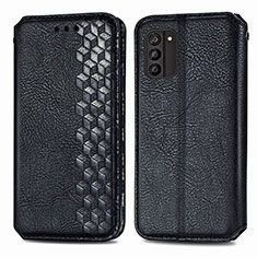 Coque Portefeuille Livre Cuir Etui Clapet S01D pour Nokia G100 Noir