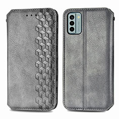 Coque Portefeuille Livre Cuir Etui Clapet S01D pour Nokia G22 Gris