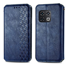 Coque Portefeuille Livre Cuir Etui Clapet S01D pour OnePlus 10 Pro 5G Bleu