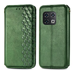 Coque Portefeuille Livre Cuir Etui Clapet S01D pour OnePlus 10 Pro 5G Vert