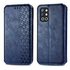 Coque Portefeuille Livre Cuir Etui Clapet S01D pour OnePlus 9R 5G Bleu