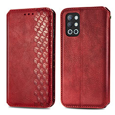 Coque Portefeuille Livre Cuir Etui Clapet S01D pour OnePlus 9R 5G Rouge