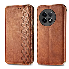 Coque Portefeuille Livre Cuir Etui Clapet S01D pour OnePlus Ace 2 5G Marron