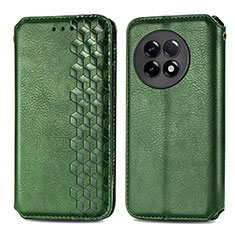 Coque Portefeuille Livre Cuir Etui Clapet S01D pour OnePlus Ace 2 5G Vert