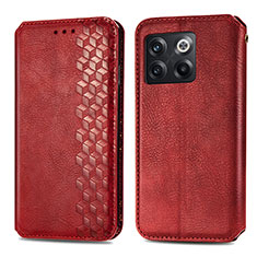 Coque Portefeuille Livre Cuir Etui Clapet S01D pour OnePlus Ace Pro 5G Rouge