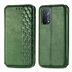 Coque Portefeuille Livre Cuir Etui Clapet S01D pour Oppo A93 5G Vert