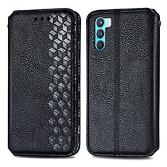 Coque Portefeuille Livre Cuir Etui Clapet S01D pour Oppo K9 Pro 5G Noir