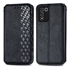 Coque Portefeuille Livre Cuir Etui Clapet S01D pour Oppo K9S 5G Noir