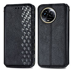 Coque Portefeuille Livre Cuir Etui Clapet S01D pour Realme 11 5G Noir