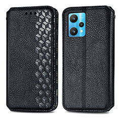 Coque Portefeuille Livre Cuir Etui Clapet S01D pour Realme 9 4G Noir