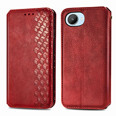 Coque Portefeuille Livre Cuir Etui Clapet S01D pour Realme C30 Rouge