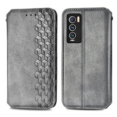 Coque Portefeuille Livre Cuir Etui Clapet S01D pour Realme GT Master Explorer 5G Gris