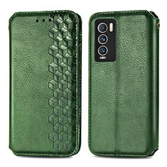 Coque Portefeuille Livre Cuir Etui Clapet S01D pour Realme GT Master Explorer 5G Vert