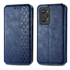 Coque Portefeuille Livre Cuir Etui Clapet S01D pour Realme GT Neo 3T 5G Bleu