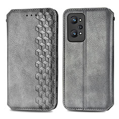 Coque Portefeuille Livre Cuir Etui Clapet S01D pour Realme GT Neo 3T 5G Gris