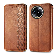 Coque Portefeuille Livre Cuir Etui Clapet S01D pour Realme V50 5G Marron