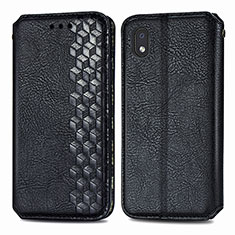 Coque Portefeuille Livre Cuir Etui Clapet S01D pour Samsung Galaxy A01 Core Noir