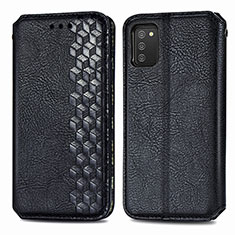 Coque Portefeuille Livre Cuir Etui Clapet S01D pour Samsung Galaxy A02s Noir