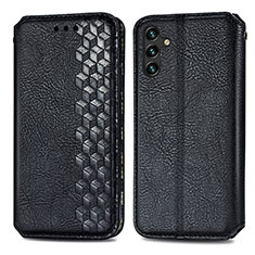 Coque Portefeuille Livre Cuir Etui Clapet S01D pour Samsung Galaxy A04s Noir