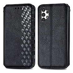 Coque Portefeuille Livre Cuir Etui Clapet S01D pour Samsung Galaxy A13 4G Noir