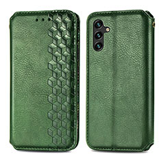 Coque Portefeuille Livre Cuir Etui Clapet S01D pour Samsung Galaxy A13 5G Vert